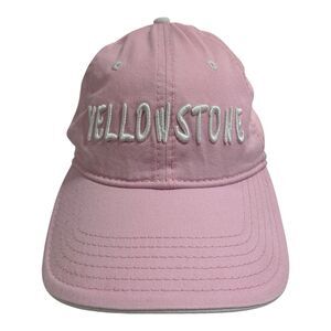 Yellowstone National Park Pink Baseball Hat Cap 100% Cotton
